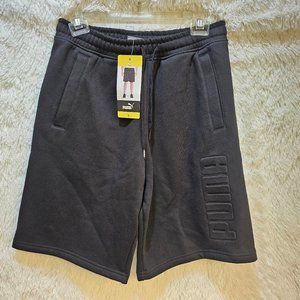 PUMA NWT Embossed Fleece Black (s) Shorts